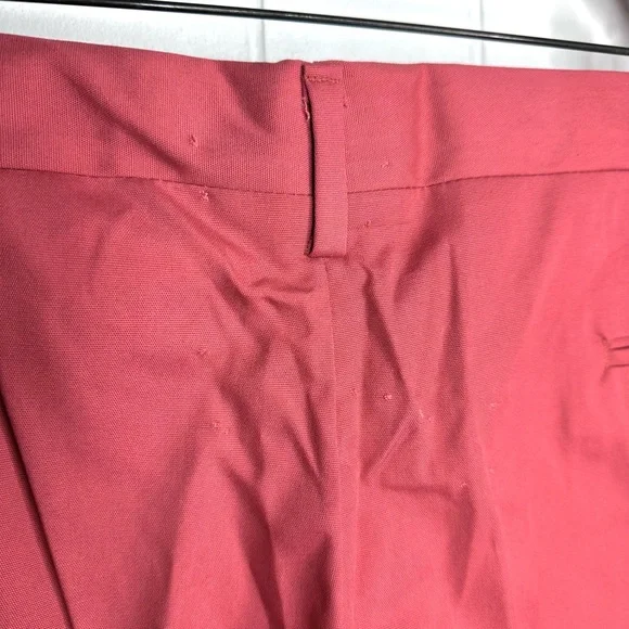 NEW Vintage Halrin Pants Un-hemmed - Solid Pink Retro Cotton Blend Slacks - Picture 9 of 12